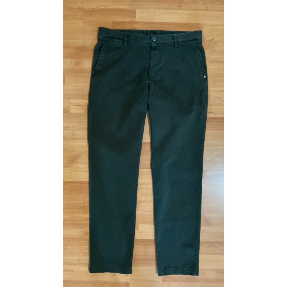 Vuori Meta Pants Size 38x32 Dark Green Performance‎ Chino Stretch Mens